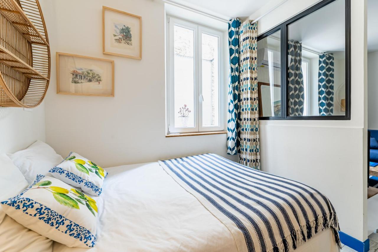 Studio Bleu 29M2, 120M Vieux-Port , Clim ,Wifi, Acces Autonome Avec Code Marsilya Dış mekan fotoğraf